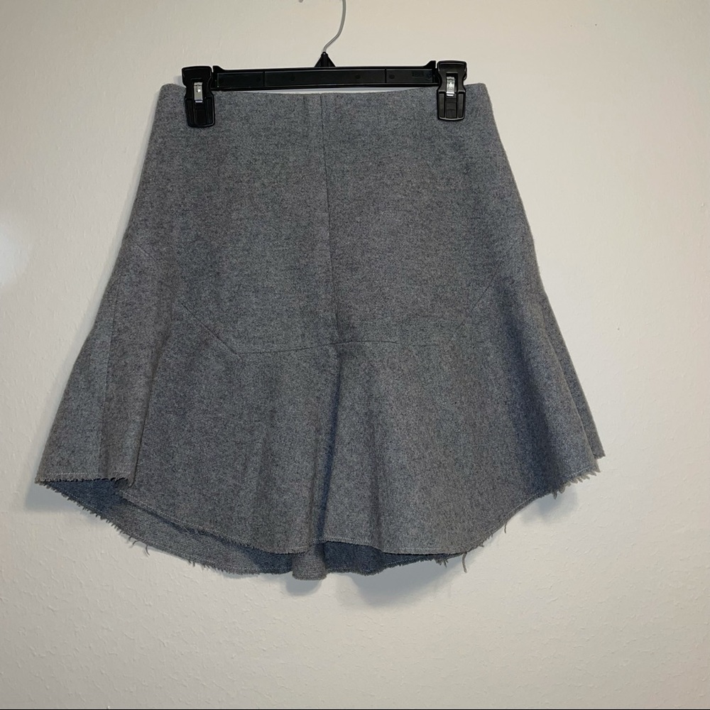 Madewell Womens Gray Wool Skirt Size‎ 0